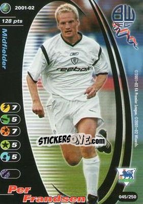Sticker Per Frandsen - Football Champions England 2001-2002 n. 45 - Wizards of The Coast