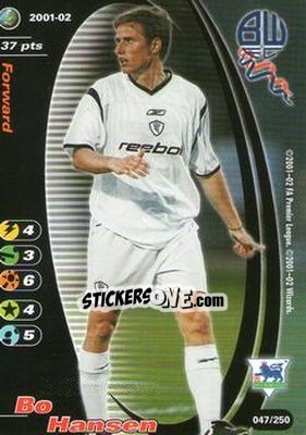 Sticker Bo Hansen - Football Champions England 2001-2002 n. 47 - Wizards of The Coast