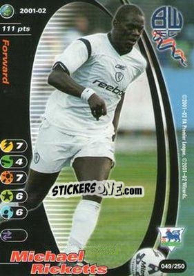 Cromo Michael Ricketts - Football Champions England 2001-2002 n. 49 - Wizards of The Coast