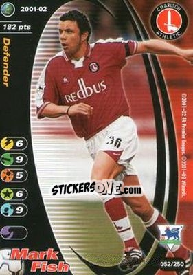 Sticker Mark Fish - Football Champions England 2001-2002 n. 52 - Wizards of The Coast