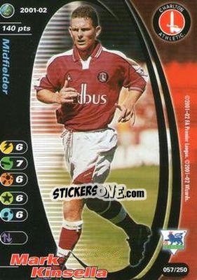 Figurina Mark Kinsella - Football Champions England 2001-2002 n. 57 - Wizards of The Coast