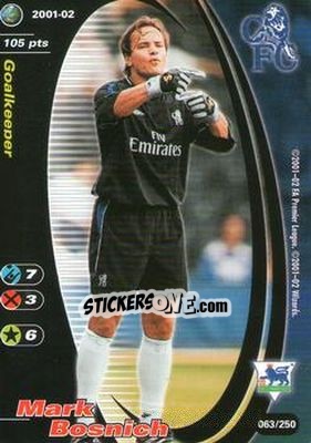Sticker Mark Bosnich - Football Champions England 2001-2002 n. 63 - Wizards of The Coast