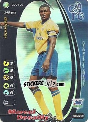 Sticker Marcel Desailly - Football Champions England 2001-2002 n. 65 - Wizards of The Coast
