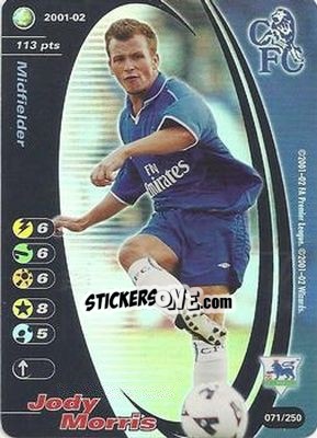 Sticker Jody Morris - Football Champions England 2001-2002 n. 71 - Wizards of The Coast
