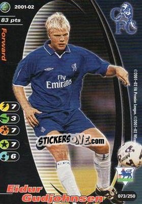 Cromo Eidur Gudjohnsen - Football Champions England 2001-2002 - Wizards of The Coast