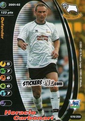 Cromo Horacio Carbonari - Football Champions England 2001-2002 n. 78 - Wizards of The Coast