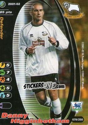 Cromo Danny Higginbotham - Football Champions England 2001-2002 - Wizards of The Coast