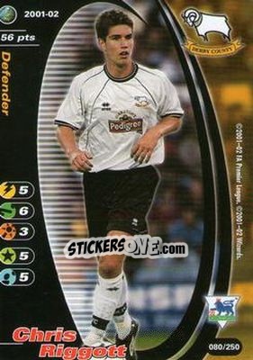 Cromo Chris Riggott - Football Champions England 2001-2002 n. 80 - Wizards of The Coast
