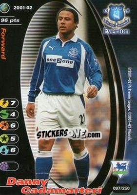 Sticker Danny Cadamarteri - Football Champions England 2001-2002 - Wizards of The Coast