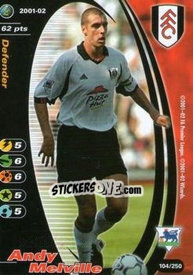 Cromo Andy Melville - Football Champions England 2001-2002 - Wizards of The Coast