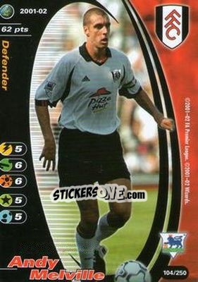 Sticker Andy Melville - Football Champions England 2001-2002 n. 104 - Wizards of The Coast