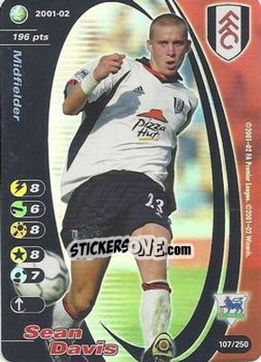 Sticker Sean Davis - Football Champions England 2001-2002 - Wizards of The Coast