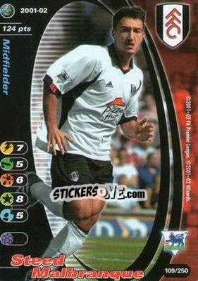 Sticker Steed Malbranque - Football Champions England 2001-2002 - Wizards of The Coast