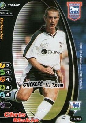 Sticker Chris Makin - Football Champions England 2001-2002 n. 115 - Wizards of The Coast