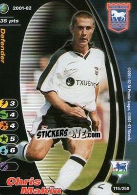 Cromo Chris Makin - Football Champions England 2001-2002 - Wizards of The Coast