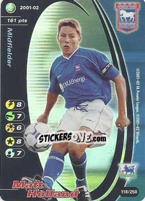 Sticker Matt Holland - Football Champions England 2001-2002 n. 118 - Wizards of The Coast