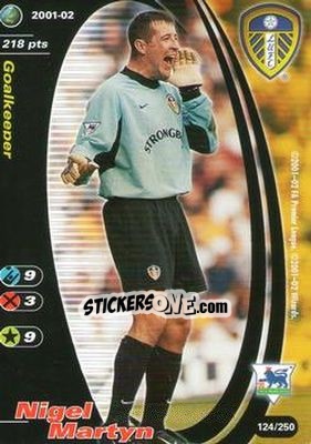 Sticker Nigel Martyn - Football Champions England 2001-2002 - Wizards of The Coast