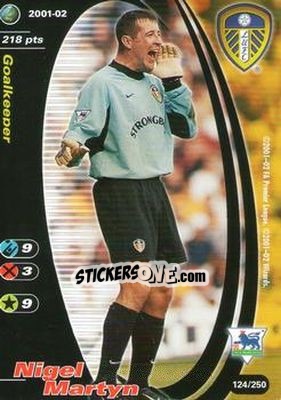 Sticker Nigel Martyn - Football Champions England 2001-2002 n. 124 - Wizards of The Coast