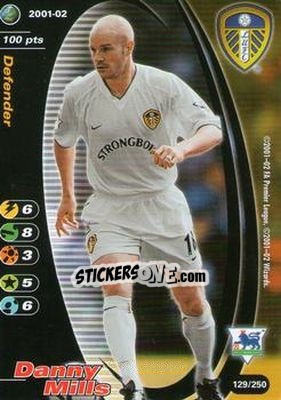 Sticker Danny Mills - Football Champions England 2001-2002 n. 129 - Wizards of The Coast