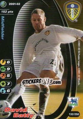Sticker David Batty - Football Champions England 2001-2002 n. 132 - Wizards of The Coast