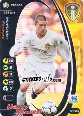 Sticker Harry Kewell - Football Champions England 2001-2002 n. 134 - Wizards of The Coast