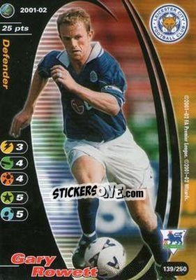Sticker Gary Rowett - Football Champions England 2001-2002 n. 139 - Wizards of The Coast