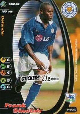 Cromo Frank Sinclair - Football Champions England 2001-2002 - Wizards of The Coast