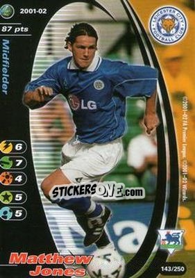 Cromo Matthew Jones - Football Champions England 2001-2002 n. 143 - Wizards of The Coast