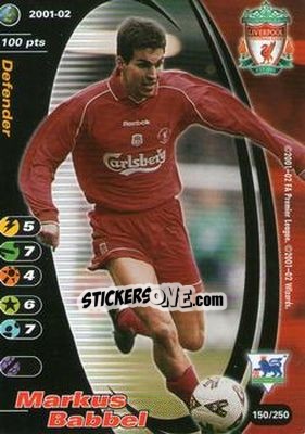 Sticker Markus Babbel - Football Champions England 2001-2002 n. 150 - Wizards of The Coast