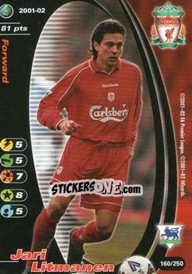 Sticker Jari Litmanen - Football Champions England 2001-2002 n. 160 - Wizards of The Coast