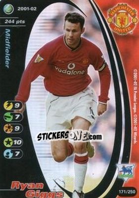 Sticker Ryan Giggs - Football Champions England 2001-2002 n. 171 - Wizards of The Coast