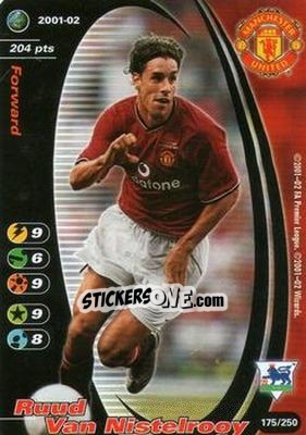 Sticker Ruud Van Nistelrooy - Football Champions England 2001-2002 - Wizards of The Coast