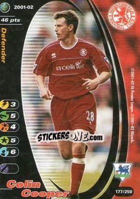 Sticker Colin Cooper - Football Champions England 2001-2002 - Wizards of The Coast
