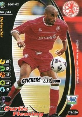 Sticker Curtis Fleming - Football Champions England 2001-2002 - Wizards of The Coast