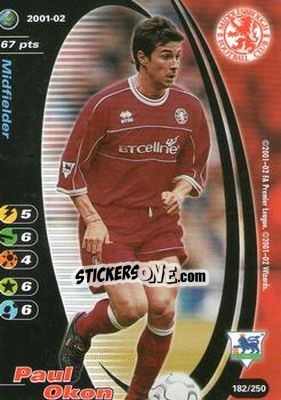 Sticker Paul Okon - Football Champions England 2001-2002 n. 182 - Wizards of The Coast