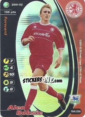Sticker Alen Boksic - Football Champions England 2001-2002 n. 184 - Wizards of The Coast
