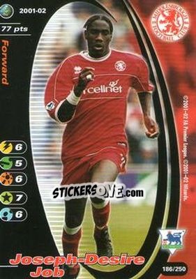 Cromo Joseph-Desire Job - Football Champions England 2001-2002 n. 186 - Wizards of The Coast