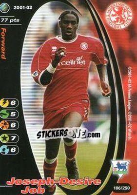 Sticker Joseph-Desire Job - Football Champions England 2001-2002 - Wizards of The Coast