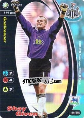 Sticker Shay Given - Football Champions England 2001-2002 n. 188 - Wizards of The Coast