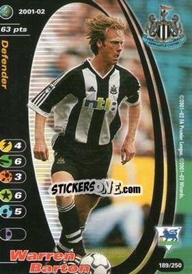 Sticker Warren Barton - Football Champions England 2001-2002 - Wizards of The Coast