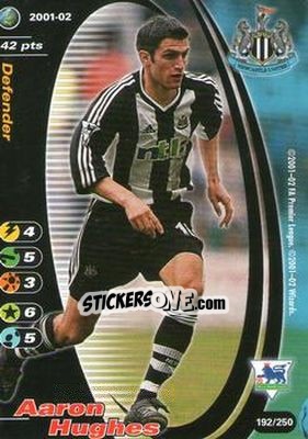 Sticker Aaron Hughes - Football Champions England 2001-2002 - Wizards of The Coast