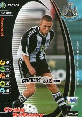 Sticker Craig Bellamy - Football Champions England 2001-2002 n. 197 - Wizards of The Coast