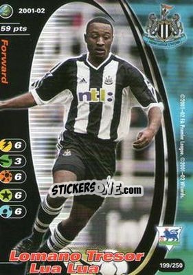 Sticker Lomano Tresor Lua Lua - Football Champions England 2001-2002 n. 199 - Wizards of The Coast