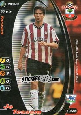 Sticker Jo Tessem - Football Champions England 2001-2002 n. 212 - Wizards of The Coast