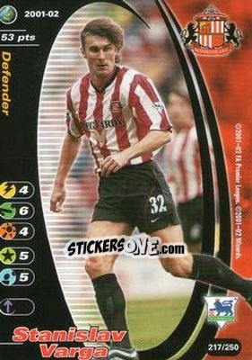 Sticker Stanislav Varga - Football Champions England 2001-2002 n. 217 - Wizards of The Coast