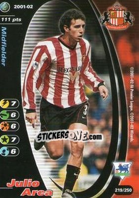 Sticker Julio Arca - Football Champions England 2001-2002 - Wizards of The Coast