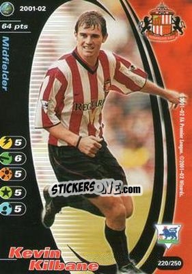 Sticker Kevin Kilbane - Football Champions England 2001-2002 n. 220 - Wizards of The Coast