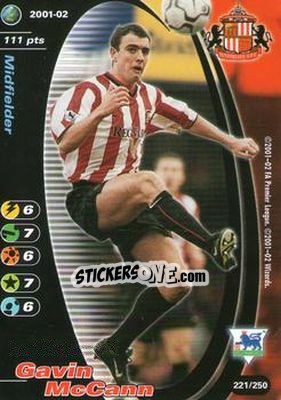 Sticker Gavin McCann - Football Champions England 2001-2002 n. 221 - Wizards of The Coast