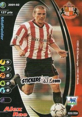 Sticker Alex Rae - Football Champions England 2001-2002 n. 222 - Wizards of The Coast