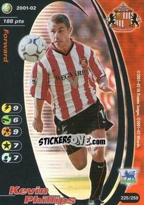 Sticker Kevin Phillips - Football Champions England 2001-2002 n. 225 - Wizards of The Coast